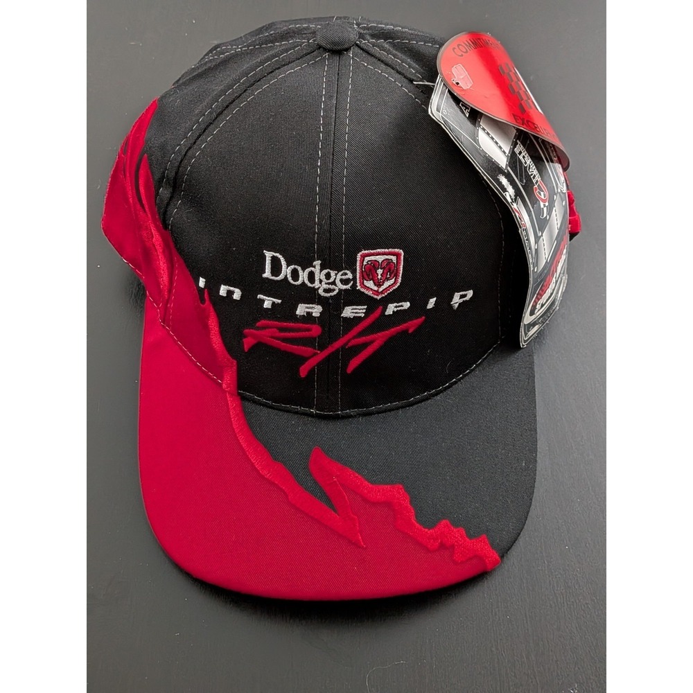 Vintage 2000 NASCAR Dodge Intrepid Ray Everham Snapback Racing Hat Red Black NWT